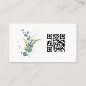 Eucalyptus Trouwregister met QR-code Informatiekaartje (Achterkant)