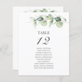 Eucalyptus Trouwtafel Nummer (Voorkant / Achterkant)