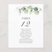 Eucalyptus Trouwtafel Nummer (Voorkant)