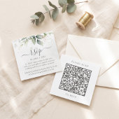 Eucalyptus Trouwwebsite QR Code RSVP Informatiekaartje