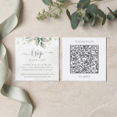 Eucalyptus Trouwwebsite QR Code RSVP Informatiekaartje