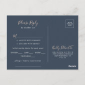 Eucalyptus Tuin Bloemen Menu Keuze RSVP Briefkaart (Achterkant)