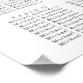 Eucalyptus Tuin Bruiloft 16 Tafel Zitkaarten Poster (Hoek)