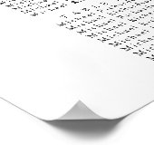 Eucalyptus Tuin Bruiloft 18 Tafel Zitkaarten Poster (Hoek)