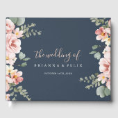 Eucalyptus Tuin Roos Bloemen Huwelijk Gastenboek (Voorkant)