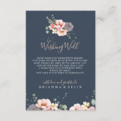Eucalyptus Tuin Roos Bloemen Trouwen Wishing Well Informatiekaartje (Voorkant)