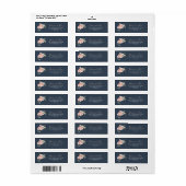 Eucalyptus Tuin Roos Bloemig Retouradres Label (Full Sheet)