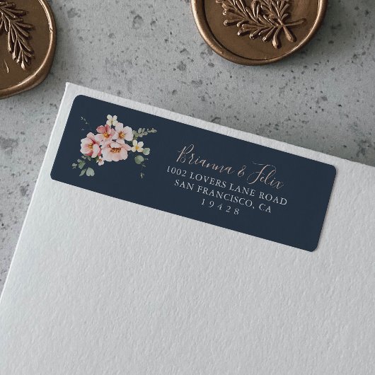 Eucalyptus Tuin Roos Bloemig Retouradres Label