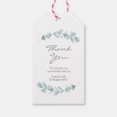 Eucalyptus tuin waterverf bruiloft gunst labels cadeaulabel (Voorkant)