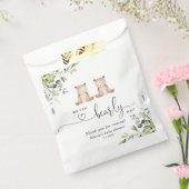 Eucalyptus twin beren baby shower bedankzakje (Gezegeld)