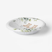 Eucalyptus twin beren baby shower papieren kommen (Gebogen)