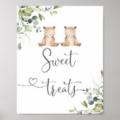 Eucalyptus twin beren snoepjes en behandelingen poster (Voorkant)