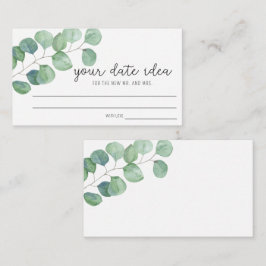 Eucalyptus - Uitdagingen voor een dateavond \ Date Informatiekaartje