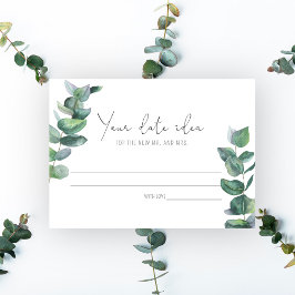Eucalyptus - Uitdagingen voor een dateavond \ Date Informatiekaartje