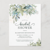 Eucalyptus  Uitnodiging van de Bridal van het Manu Briefkaart (Voorkant)