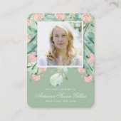 Eucalyptus Uitvaartmonument Gebed Fotokaart Visitekaartje (Voorkant)