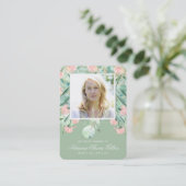 Eucalyptus Uitvaartmonument Gebed Fotokaart Visitekaartje (Staand voorkant)