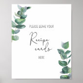 Eucalyptus - Uw recept-kaart hier poster (Voorkant)