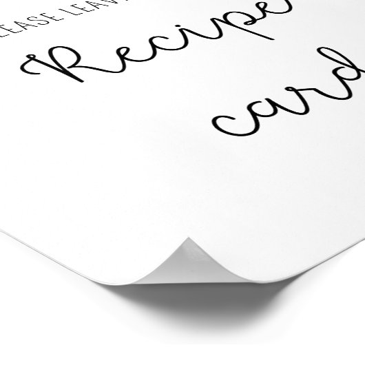 Eucalyptus - Uw recept-kaart hier poster (Hoek)