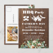Eucalyptus Vaderdag Foto BBQ Briefkaart (Voorkant / Achterkant)