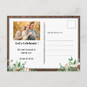 Eucalyptus Vaderdag Foto BBQ Briefkaart (Achterkant)