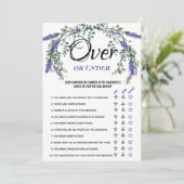 Eucalyptus van de lavendel onder het Vrijgezellenf Kaart (Staand voorkant)