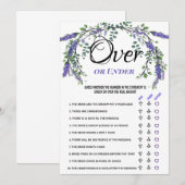 Eucalyptus van de lavendel onder het Vrijgezellenf Kaart (Voorkant / Achterkant)