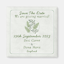 Eucalyptus & varenringen Bruiloft Bewaar de datum