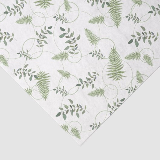 Eucalyptus & varenringen cadeau tissuepapier (Detail)