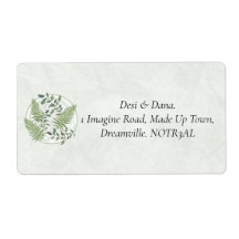 Eucalyptus & varenringen retouradreslabels