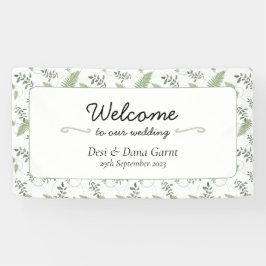 Eucalyptus & varenringen welkomstbanner spandoek