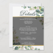 Eucalyptus Vellum Overlay Weddenschap Kaart (Achterkant)