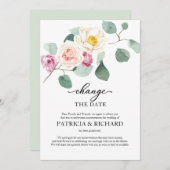 Eucalyptus Verandering van de Plannen van het Huwe Kaart (Voorkant / Achterkant)