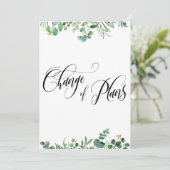 Eucalyptus Verandering van plannen 3 Uitgestelde b Kaart (Staand voorkant)