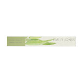 EUCALYPTUS VERLAAGT WATERVERF FOLIAGE MONOGRAM ADRESLABEL WIKKEL (Individueel)