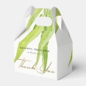 EUCALYPTUS VERLAAGT WATERVERF FOLIAGE MONOGRAM BEDANKDOOSJES (Voorkant Zijde)