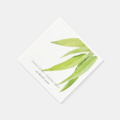 EUCALYPTUS VERLAAGT WATERVERF FOLIAGE MONOGRAM SERVET (Hoek)