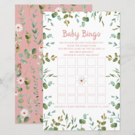 Eucalyptus verlaat Baby shower Baby Bingo