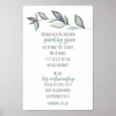 Eucalyptus verlaat bijbelvormig ontwerp voor de mu poster (Voorkant)