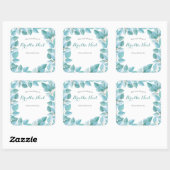 Eucalyptus verlaat boekenplaat vierkante sticker (Vel)