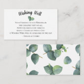 Eucalyptus verlaat bruiloft en wenst het goed informatiekaartje (Voorkant / Achterkant)