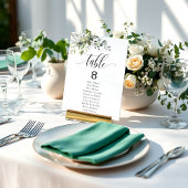 Eucalyptus verlaat de bruiloftstafel van de evenem kaart