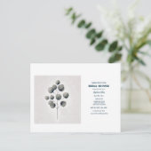 Eucalyptus verlaat het Leaf Art Wedding Vrijgezell Briefkaart (Staand voorkant)