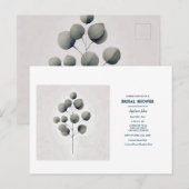 Eucalyptus verlaat het Leaf Art Wedding Vrijgezell Briefkaart (Voorkant / Achterkant)