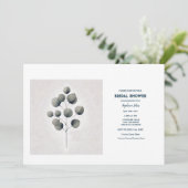 Eucalyptus verlaat het Leaf Art Wedding Vrijgezell Kaart (Staand voorkant)