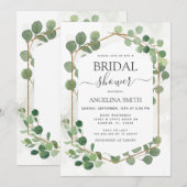 Eucalyptus verlaat Lijst bruids doucheuitnodiging Kaart (Voorkant / Achterkant)