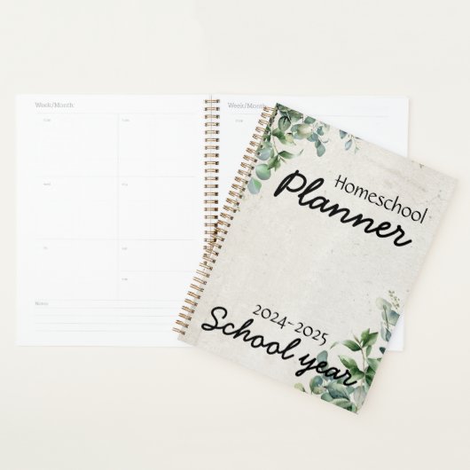 Eucalyptus verlaat schoolplanner planner (Display)
