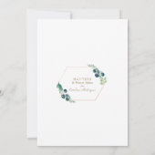 Eucalyptus verlaat Spaans 1-jarige baptisme Kaart (Achterkant)