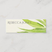 EUCALYPTUS VERLAAT WATERVERF FOLIAGE ADRES MINI VISITEKAARTJE (Voorkant)