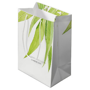 EUCALYPTUS VERLAAT WATERVERF FOLIAGE WEDDING MEDIUM CADEAUZAKJE